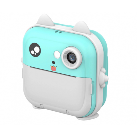 Mini fotoaparatas Print Camera Wozinsky WDT-02 su spausdintuvu vaikams mėlynas (blue)